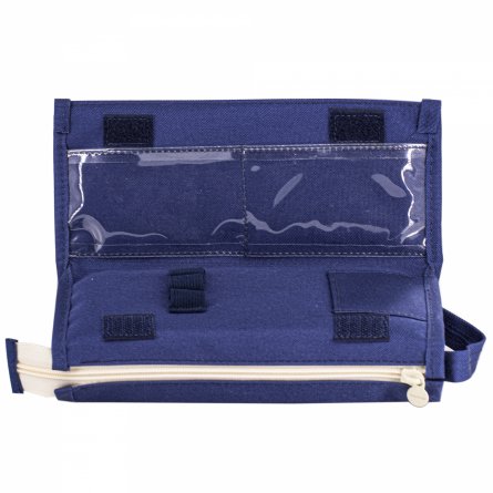 Пенал - косметичка Alingar, ткань, молния, 2 отделения, 2 боковых кармана, липучка, петля, 200 х 90 х 45 мм, "LA LAKERS 23", микс (син, черн, бирюз) фото 5