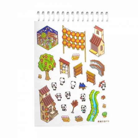 Наклейки для творчества - антистресс блокнот, 135*195 мм, "Sticker Collection", MINI, 3D стикеры, 20 комнат, 20 листов с наклейками, пакет с европодв. фото 41