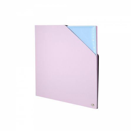 Папка архивная Alingar, 228*172 мм, пластик, 1500 мкм, на резинке с 4 файлами, розовая фото 3