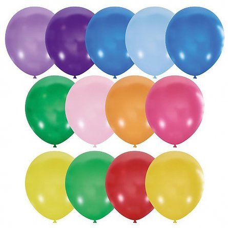 Воздушные шары М12"/30 см Пастель+Декоратор, 25 шт. шар латекс фото 1