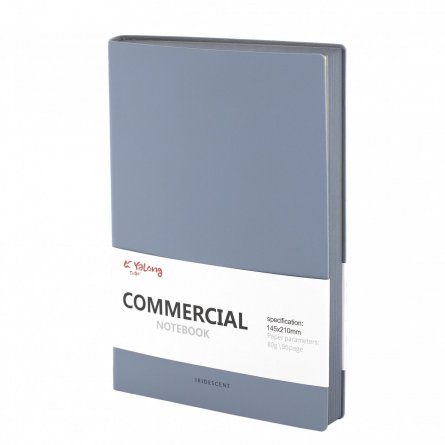 Записная книжка 80 л., А5, Yalong, "Iridecent", 7БЦ, клетка, soft touch, ассорти (пудровый розовый, голубой) фото 2