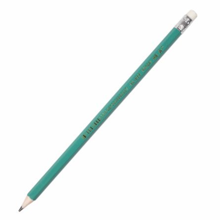 Набор ч/г карандашей, Alingar HB, пластиковый, эластичный, с ластиком, шестигранный, заточенный, цвет корпуса зеленый, в упак. 12 шт. фото 2