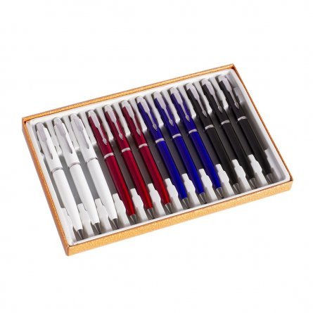 Подарочная ручка шариковая Alingar, 1,0 мм, синяя, поворотный металлический корпус, цвет ассорти, картонная упаковка фото 7