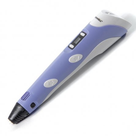 Ручка 3D Myriwell RP100B, пластик ABS/PLA - 3 цвета, фиолетовая, картонная упаковка фото 2