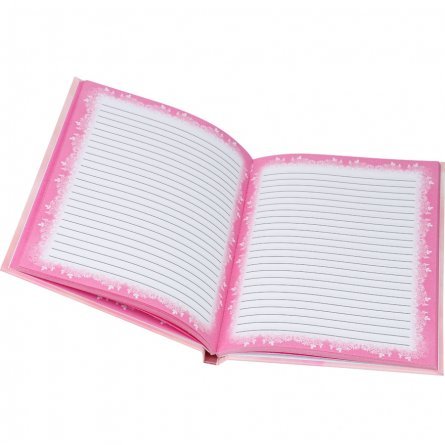 Записная книжка для девочек А5, 80л  "Фламинго и цветы", перепл. 7БЦ, лам. фото 3