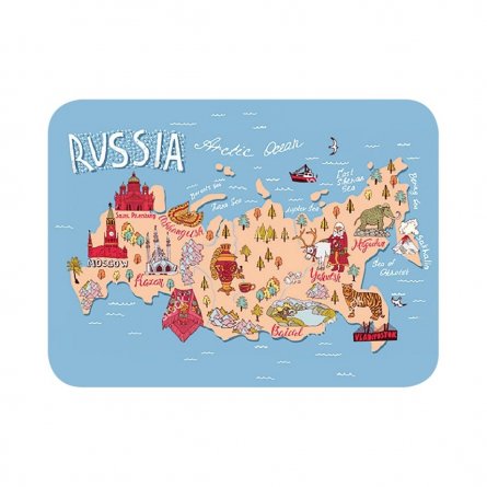 Настольное покрытие для лепки 430*320 "Карта России" фото 1