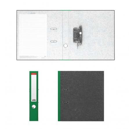 Папка-регистратор с арочным механизмом разборная, ErichKrause "Original",  А4, 285х315х50 мм, зеленый фото 2