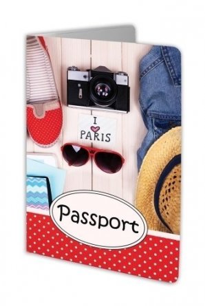 Обложка на паспорт "Париж" (ПВХ, slim) фото 1