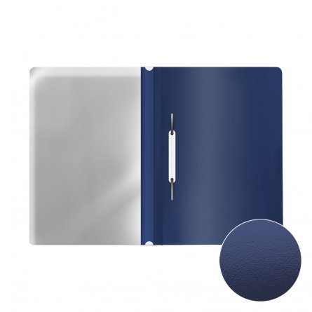 Папка-скоросшиватель пластиковая ErichKrause Fizzy Classic, A4, синий (в пакете по 20 шт.) фото 3