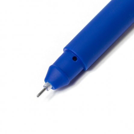 Ручка гелевая Alingar, "Neo", 0,5 мм, синяя, игольчатый наконечник, круглый, пластиковый корпус soft, в уп. 12 шт., картонная упаковка фото 3