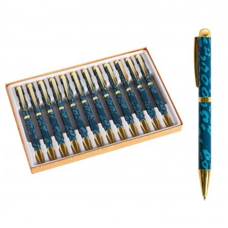 Подарочная ручка шариковая Alingar, 1,0 мм, синяя, поворотный металлический корпус, цвет ассорти, картонная упаковка фото 1