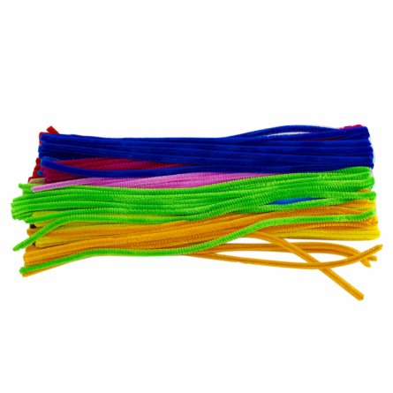 Набор для творчества Alingar, Проволока пушистая-30 см 100 шт, Помпоны (микс) -130 шт, Глазки (микс) -200 шт, "Цветной микс", пакет с европод. фото 2