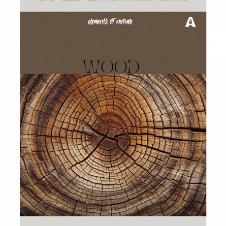 Тетрадь 96л., А5, клетка, Alingar "Elements of nature", скрепка, мелованный картон (стандарт), блок офсет, 5 дизайнов в пленке т/у фото 6