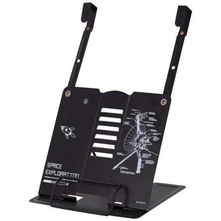 Подставка для книг Alingar, 210х185 мм, "Space exploration" космический корабль, черный, регулируемый угол наклона, фиксатор, металл, картон. коробка фото 2