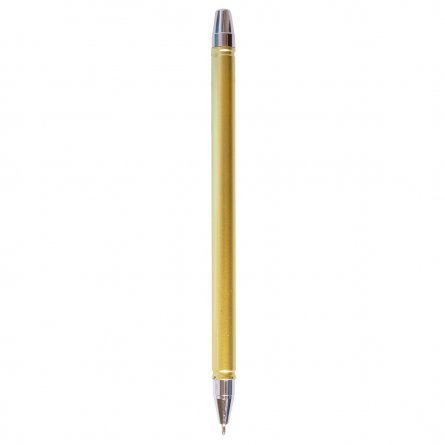 Ручка шариковая на масляной основе Alingar, 0,7 мм, синяя, игольчатый, металлизированный наконечник, круглый, золотой, пластиковый корпус, картон.уп. фото 2
