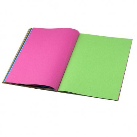 Набор цветного картона (7 цветов, 14 листов) и цветной бумаги (8 цветов, 8 листов) Alingar, А4, на скрепке, "Ассорти" фото 14