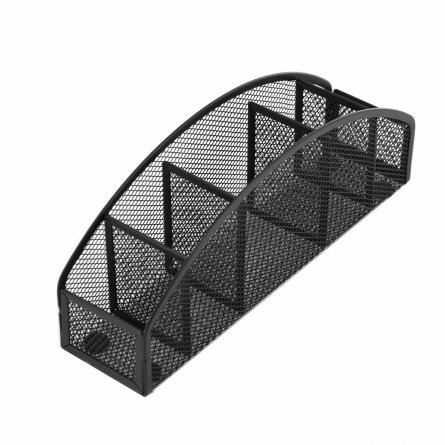 Подставка-органайзер д/канцтоваров, Alingar, металлическая, 10,5* 7,5*28 см, 5 отделений, черная фото 2