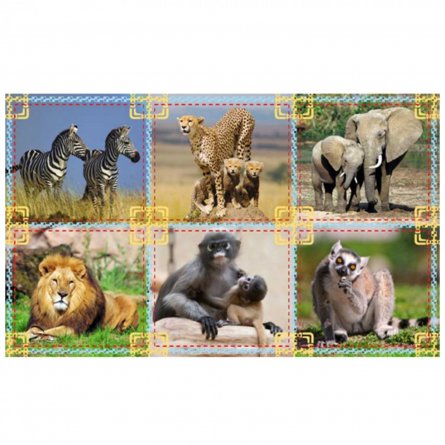 Наклейки Квадра, "Африканские животные" А6 фото 1