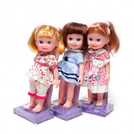 Набор Кукла детская в одежде " Мэри ", со звуковыми эффектами, 23 см, работает от батареек 12шт/уп фото 1