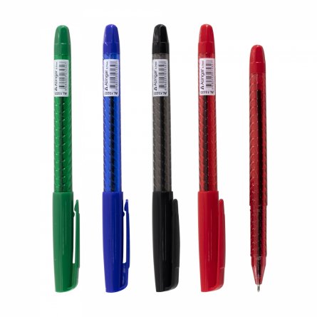 Ручка шариковая Alingar, "Classic", 0,7 мм, синяя, игольчатый наконечник, круглый цветной пластик. корпус, цвет корпуса ассорти, 24 шт/уп,пластик. уп. фото 2