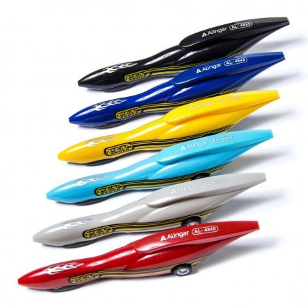 Ручка подарочная шариковая Alingar "Car-pen", 0,7 мм, синяя, автоматическая, фактурный, цветной, пластиковый корпус, картонная упаковка фото 1