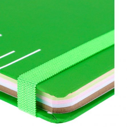 Скетчбук 200х200 мм., 72л., "Colorful Green", 120 г/м2 +78 г/м2 Миленд, 7БЦ, soft touch, блок цветной+крафт фото 6