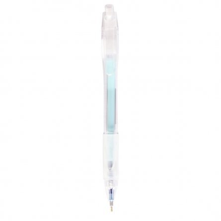 Ручка шариковая Alingar, 0,7 мм, 6 цветов, резиновый грип, автоматическая, круглый, тонированный, пластиковый корпус, пластиковый стенд фото 5