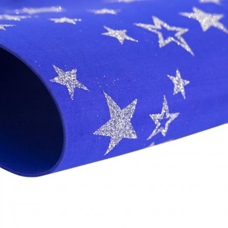 Материал для творчества фоамиран Alingar, А4, 2 мм, глитер, с узором, 10 цветов, ассорти, упаковка полиэтилен фото 2