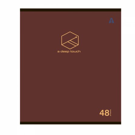 Тетрадь 48л, А5, клетка, Alingar, "A deep touch", скрепка,мелованный картон (стандарт) Soft touch,  блок офсет, 5 дизайнов в пленке т/у фото 4