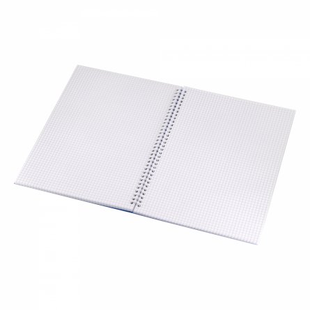 Тетрадь 96л., А4, клетка, Alingar, гребень, блок офсет, цветной пластик, "Синий" фото 3