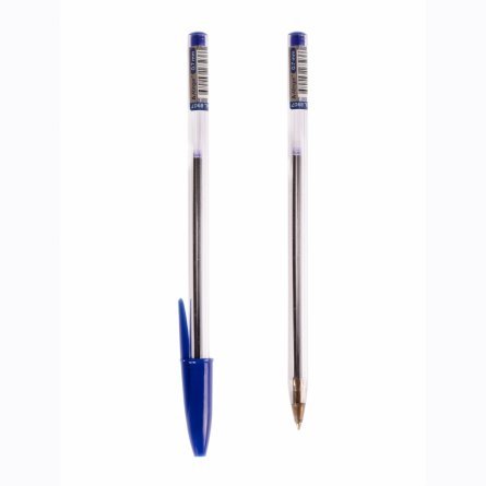 Ручка шариковая Alingar, 0,7 мм, синяя, шестигранный, прозрачный, пластиковый корпус, картонная упаковка фото 5