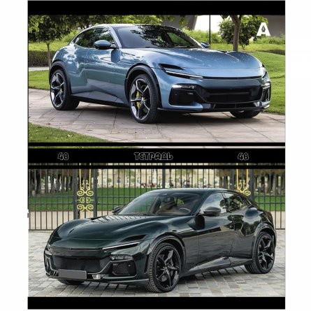 Тетрадь 48л., А5, клетка, Alingar "Авто в городе", скрепка, мелованый  картон ( стандарт), блок офсет, 5 дизайнов в пленке т/у фото 4