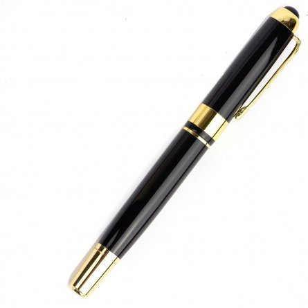 Ручка подарочная шариковая Alingar, 1,0 мм, синяя, круглый, черный, металлический корпус, подарочная упаковка фото 4