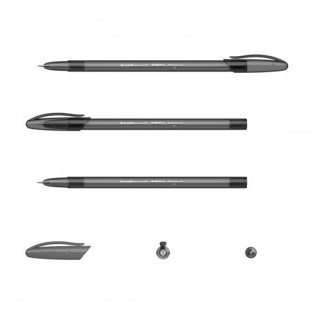 Ручка шариковая Erich Krause"Neo Original", 0,7 мм, черный, матовый полупрозрачный круглый корпус, картонння упаковка фото 2