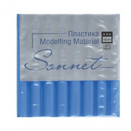Полимерная глина (пластика) Сонет, брус синий, 56 гр. фото 1