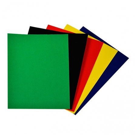 Картон цветной Каляка-Маляка, 175*250 мм, бархатный, 5 листов, 5 цветов, картонная папка фото 2