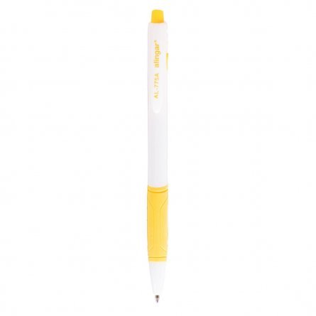 Ручка шариковая  автоматическая Alingar, 0,7 мм, синяя - 40 шт, черная -15 шт, резиновый грип, круглый, белый, пластиковый корпус,55 шт упаковка фото 5