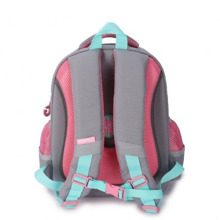 Рюкзак Grizzly школьный (/3 серый-розовый) фото 1