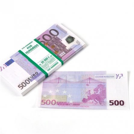 Шуточные деньги 500 евро фото 1