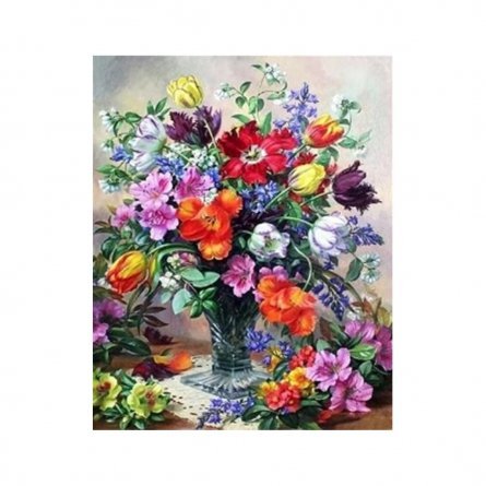 Картина по номерам Alingar, 30х40 см, 24 цвета, с акриловыми красками, холст, "Букет" фото 1