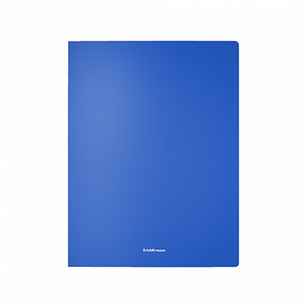 Папка с боковым зажимом ErichKrause "Classic", A4, пластик, синий фото 1