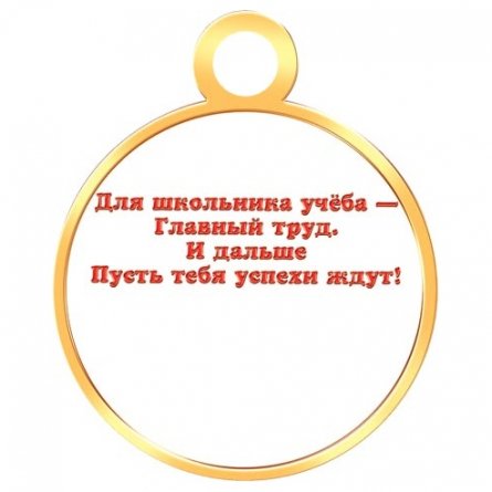 Медаль "За успехи в учёбе", 100 мм * 100 мм. фото 2