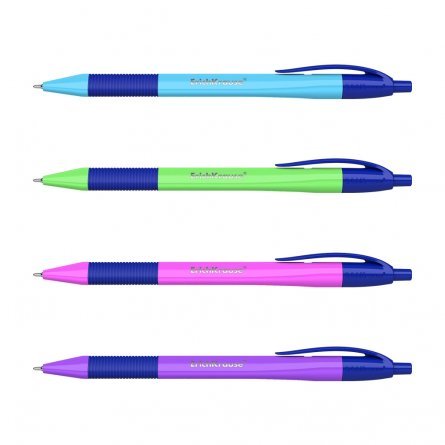 Ручка шариковая автоматическая, Erich Krause "U-209 Neon Matic&Grip Ultra Glide ", 1,0 мм,синий.,рез.грип, непрозрач. пластик. корпус, картон. упак фото 2