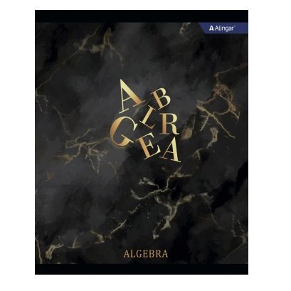 Тетрадь предметная "Алгебра"  А5 48л.,  со справочным материалом, на скрепке, мелованный картон, Alingar "Мрамор" фото 1