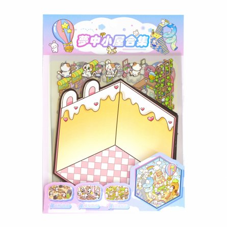 Наклейки для творчества - антистресс, 135*195 мм, "Парк развлечений", MINI, 3D стикеры, 4 локации, 8 листов с наклейками, 10 шт/уп, пакет с европод фото 2