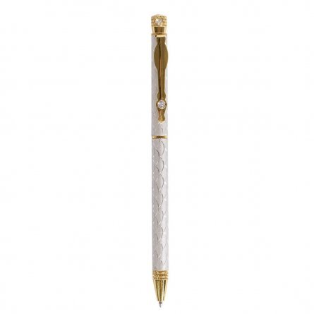Ручка подарочная шариковая Alingar, 1,0 мм, синяя, автоматическая, круглый, цветной, металлический корпус, картонная упаковка фото 3