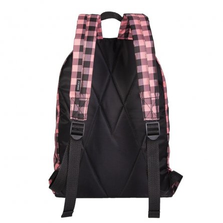 Рюкзак Grizzly универсальный, 30х41х12 см, 1 отделение, укрепленная спинка, корман для ноутбук    33,02 см /1 черный-розовый, полиэстер. фото 3