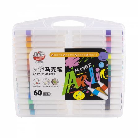 Акриловые маркеры, 60 цв. фото 1