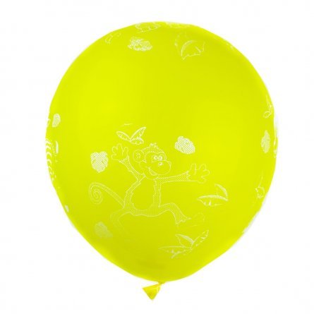 Шар воздушный детский Alingar , №12,  с рисунком "Zoo", цвета ассорти, 100шт/уп фото 2