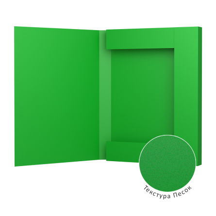 Папка на резинке ErichKrause , A4, 30 мм, зеленая, "Classic" фото 2